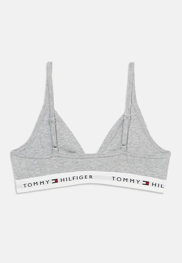 Комплект из 2 бюстгальтеров без поролона, хлопок Tommy Hilfiger, белый/серый — фото 2
