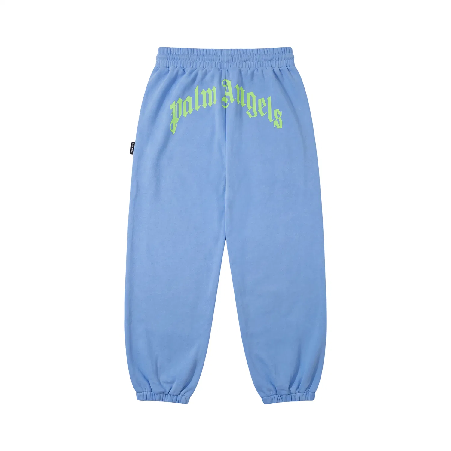 Детские повседневные брюки с манжетами Light Blue PALM ANGELS