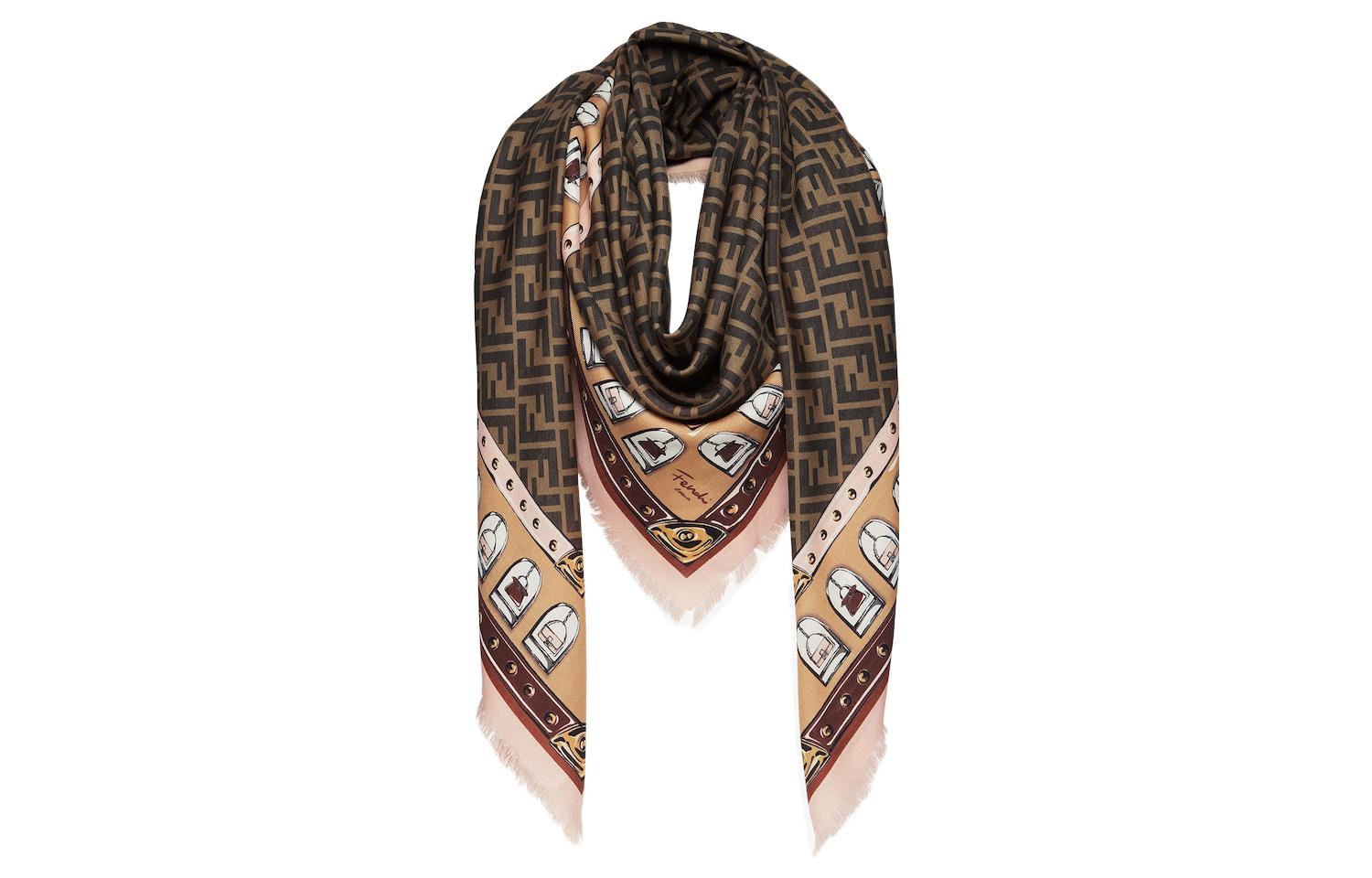 

FENDI Женская шаль, Brown