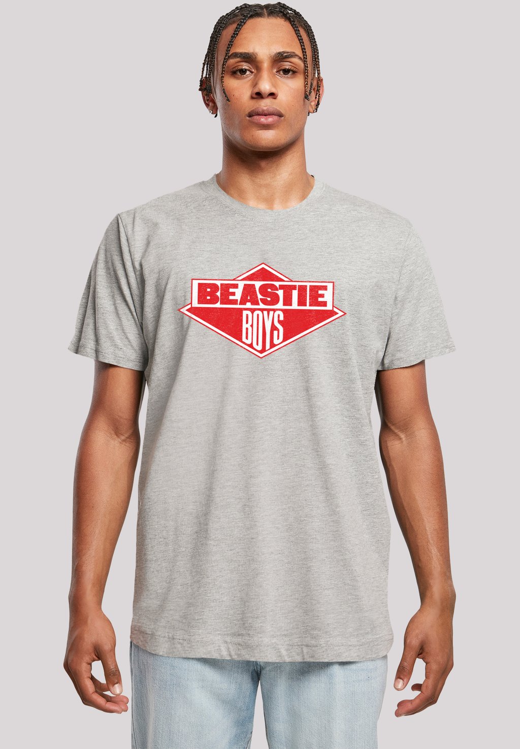 

Футболка с принтом THE BEASTIE BOYS F4NT4STIC, серый