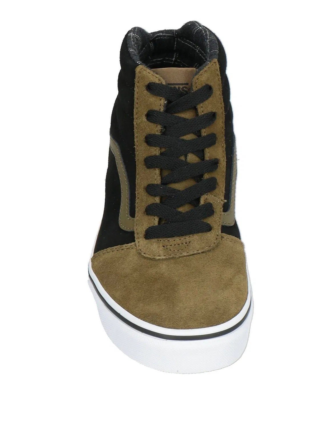 Детские высокие кеды из замши Vans, темно-зеленый — фото 4