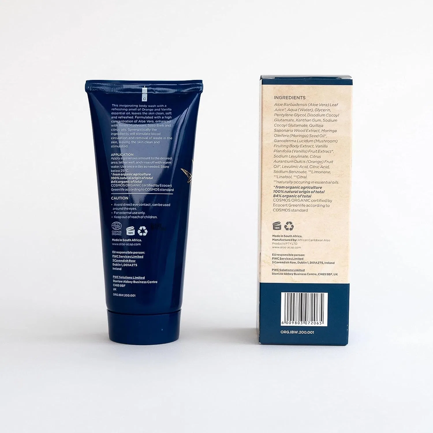 Гель для душа Invigorating Body Wash, Curaloe, 240 мл — фото 4