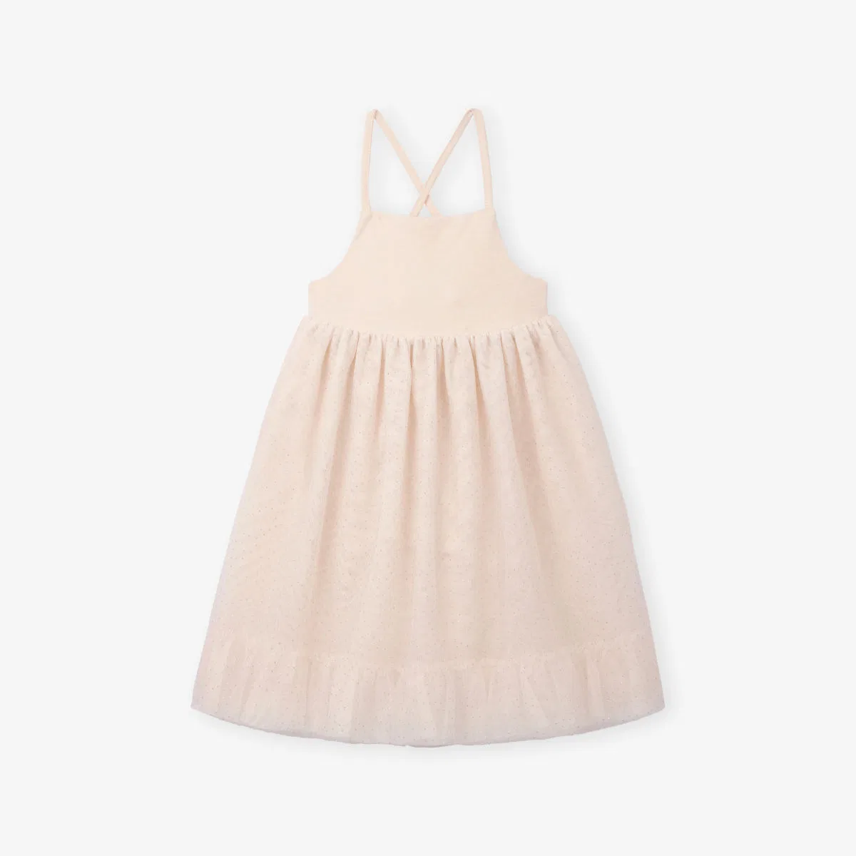 Блестящее тканое платье с квадратным вырезом, размер 0-36 месяцев The Little White Company, розовый