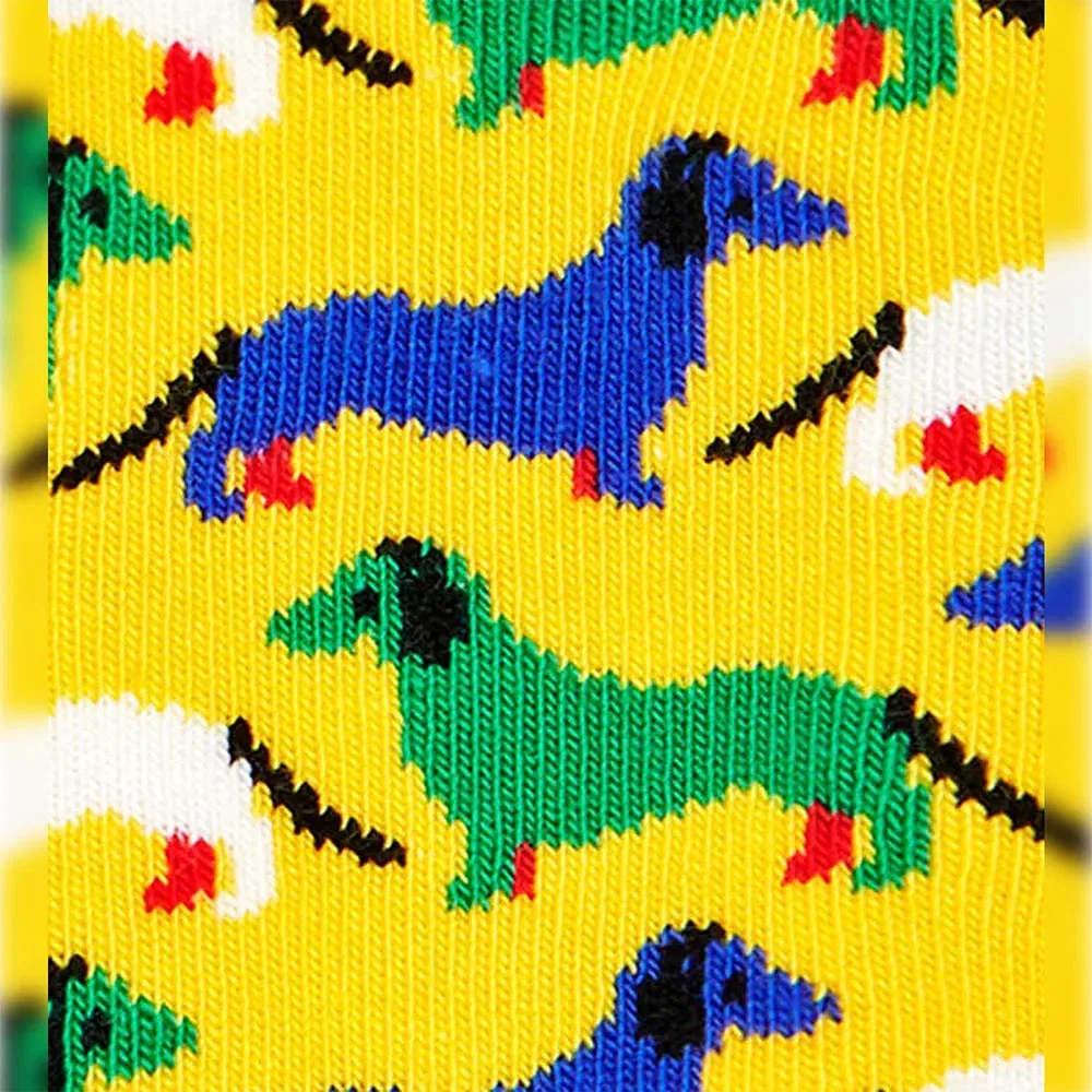 Носки антискользящие Dog 2 пары Happy Socks, зеленый — фото 2