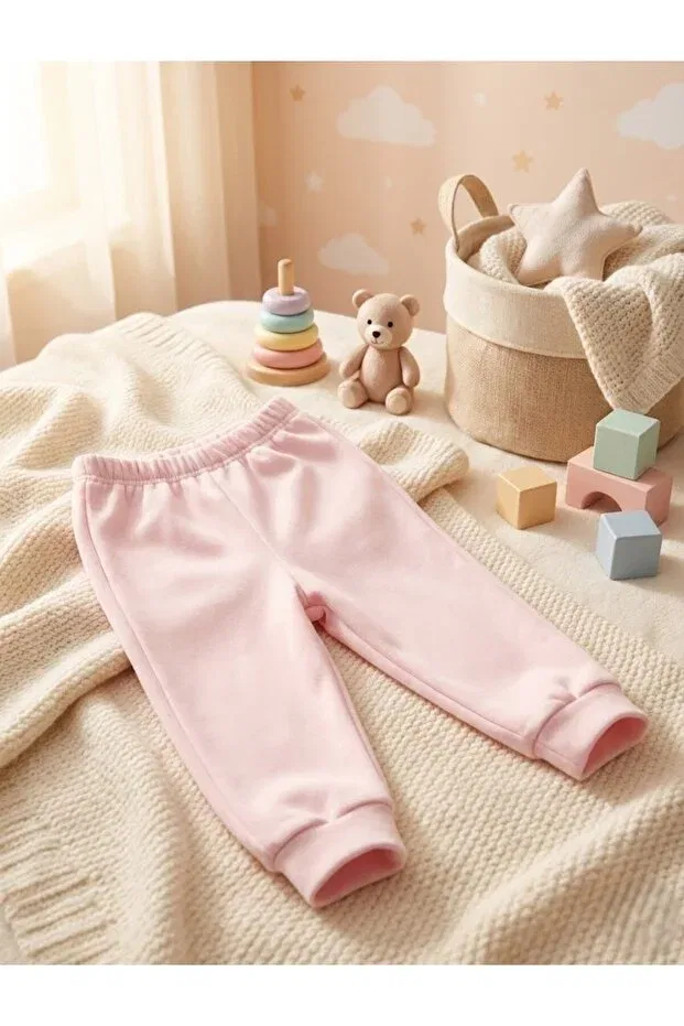 Детские спортивные штаны для девочек с резинкой Basics Buufuu, Lila — фото 3