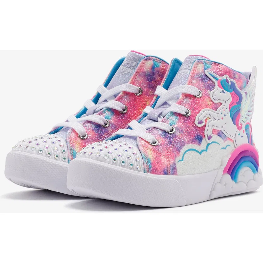 Кроссовки детские с подсветкой Twinkle Magic Skechers, Розовый — фото 4