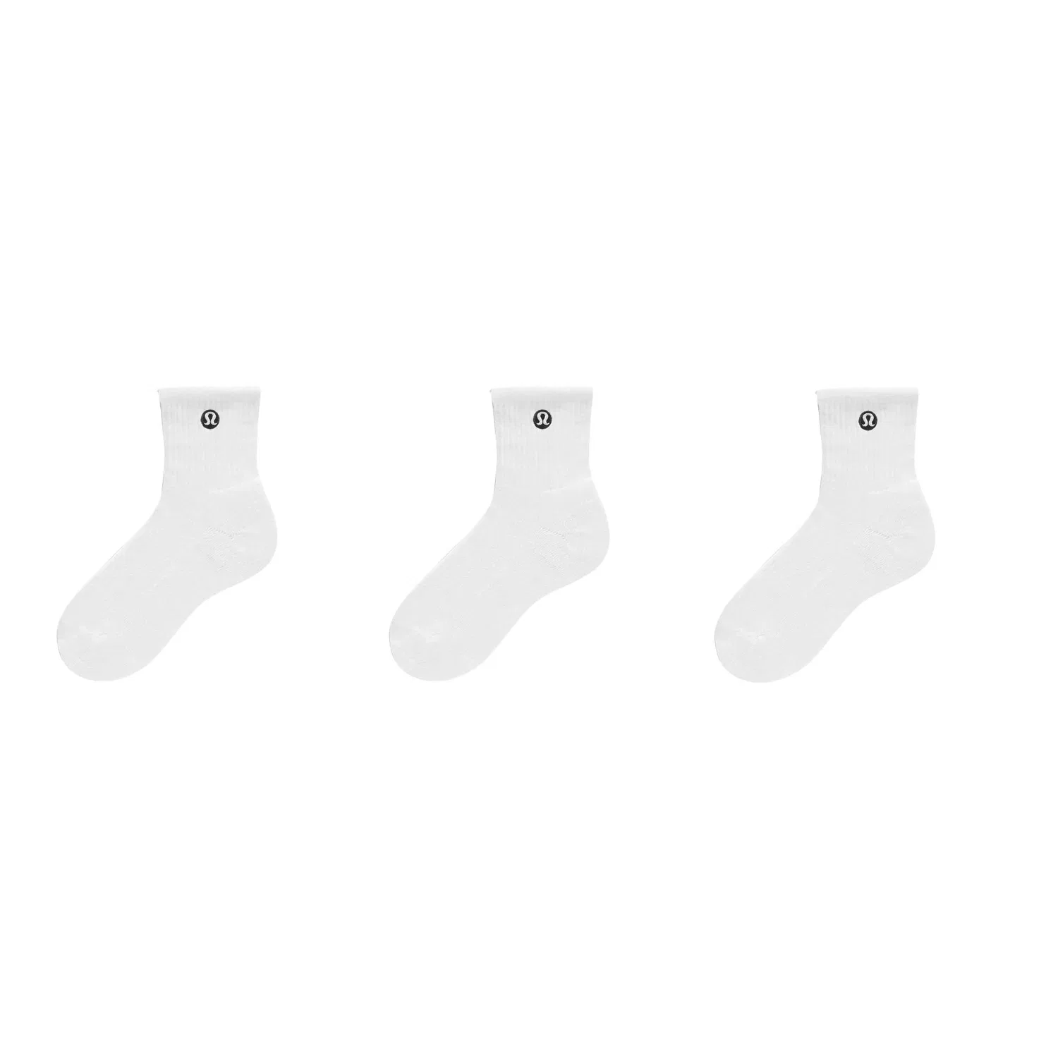 Детские носки с длинным голенищем Lululemon Daily Essentials, 3 пары, White/WHT-3 Pack
