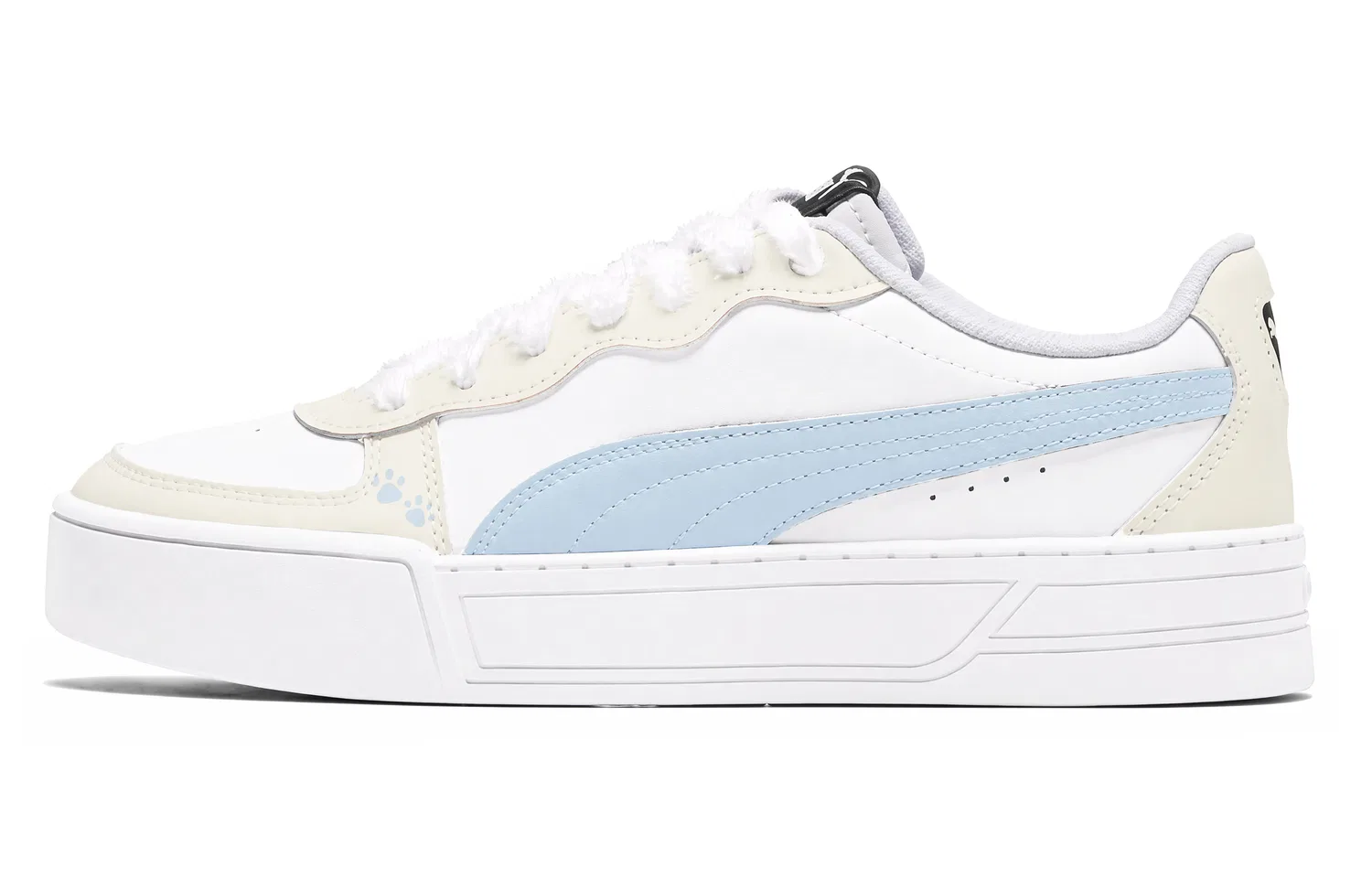 Детские кроссовки-скейтборд PUMA Skye, Цвет Custard — фото 3