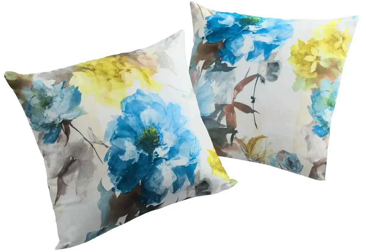 

Вирт декоративная подушка "МОЛИНЕЛЛА", чехол на подушку без наполнения, 2 шт Wirth 40х40 см, синий