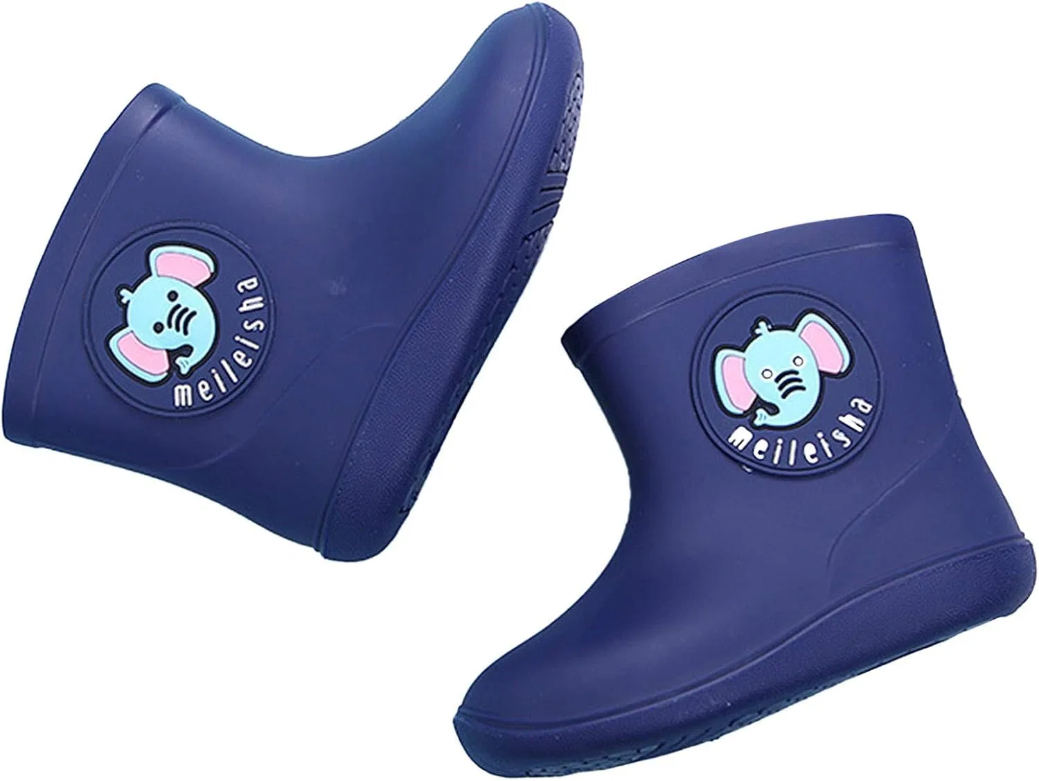 Детские сапоги для девочек с принтом Rain Boots, Dark Blue