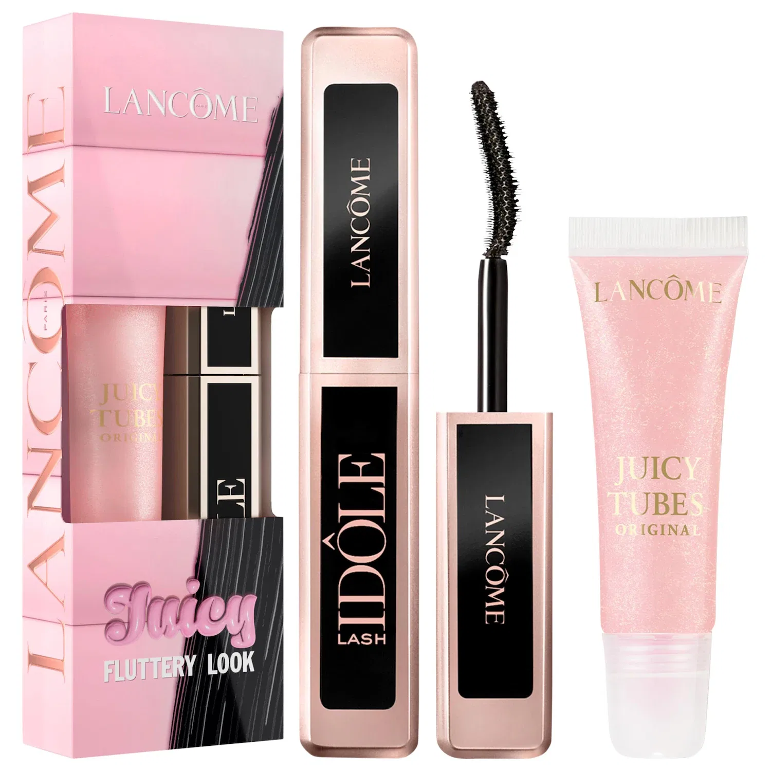 Набор мини-блеска для губ и мини-туши Lancôme, Black Burgundy Floral