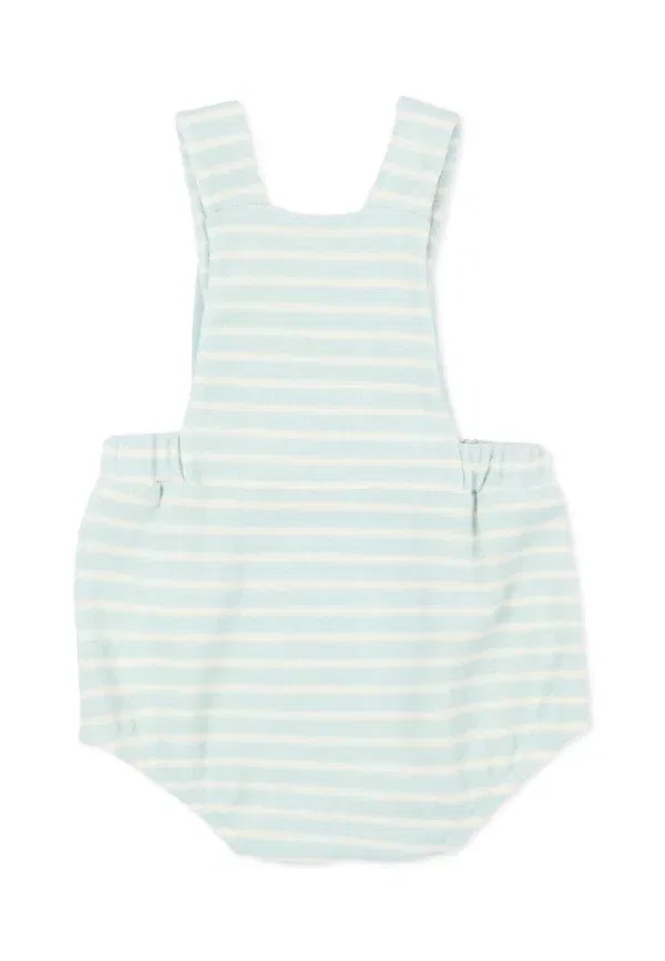 Комбинезон из махровой ткани Salopette Petit Bateau, Light Blue, светло-голубой — фото 2