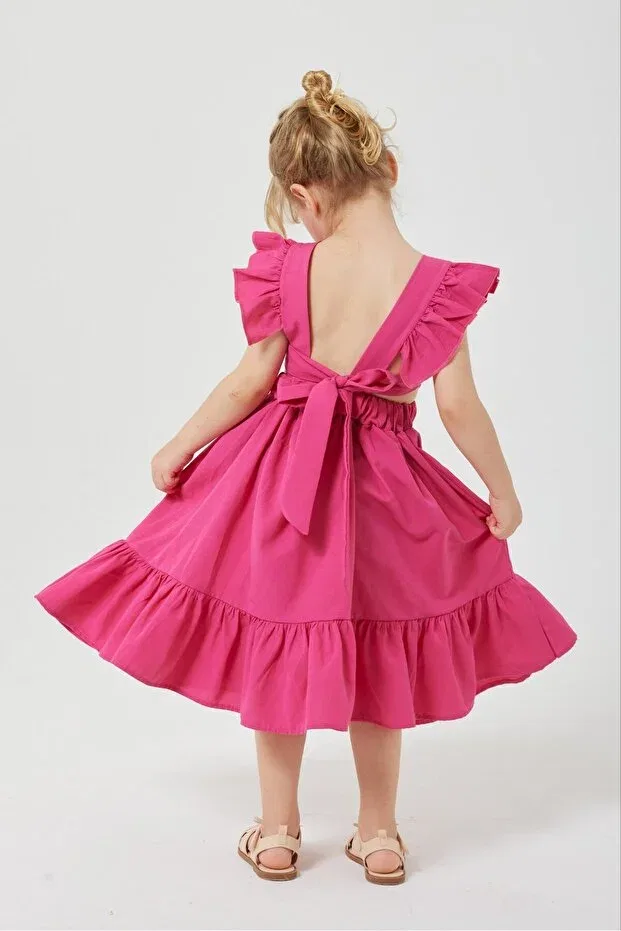 Детское платье для девочек хлопковое Rüya Kids, Fuchsia