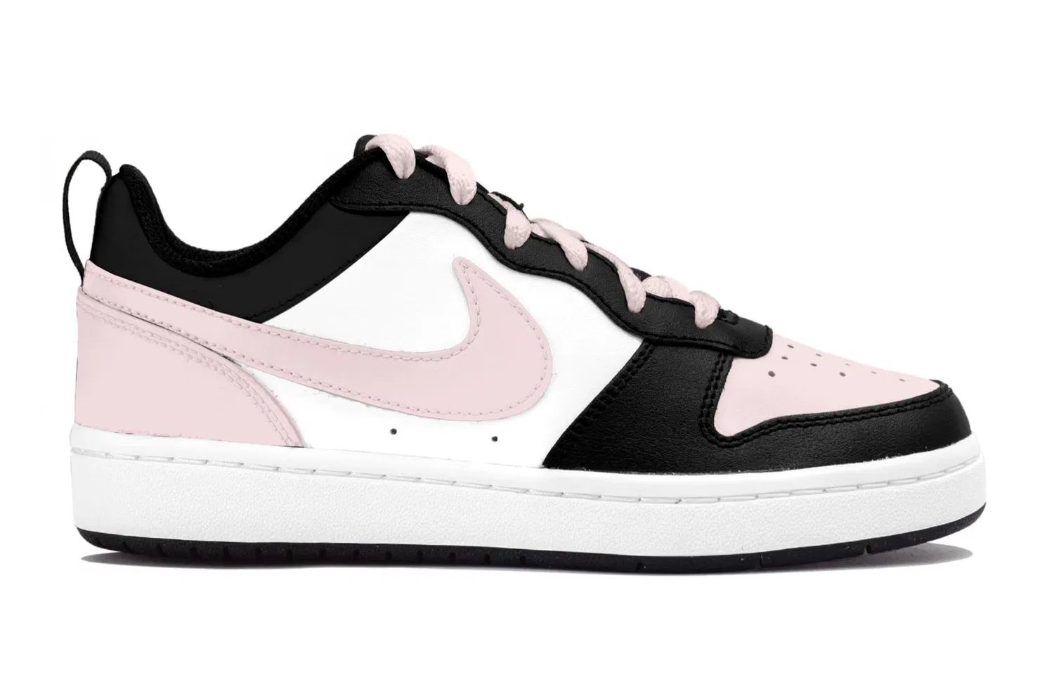 Детские скейтборд-кроссовки Nike Court Borough 2, Black Pink — фото 3