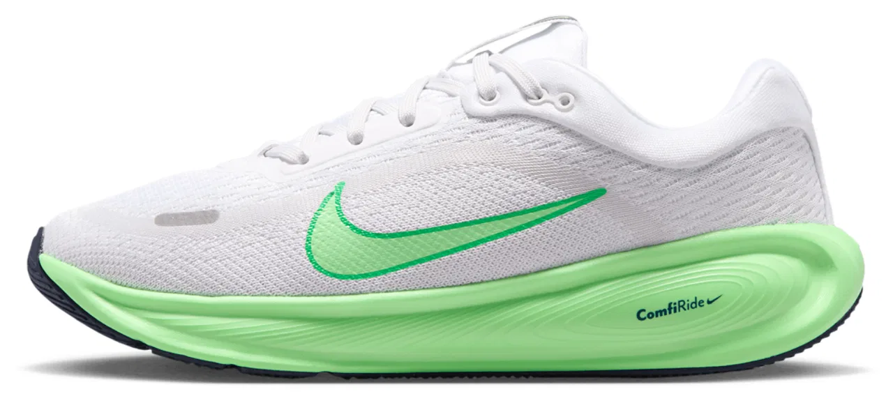 Детские кроссовки для мальчиков с амортизацией ComfiRide Nike Stellar Ride Nike, Photon Dust/White/Illusion Green — фото 2