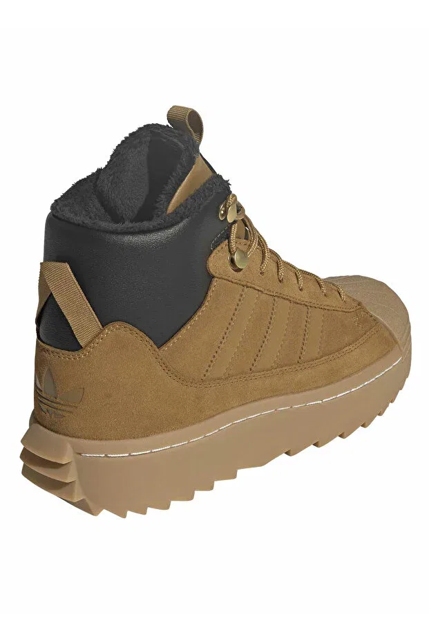Детские ботинки для девочек на шнуровке Adidas, Dark Sand — фото 3