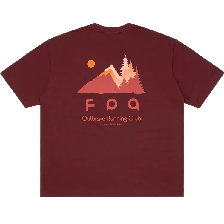 Футболка детская с круглым вырезом FPA, Dark Red