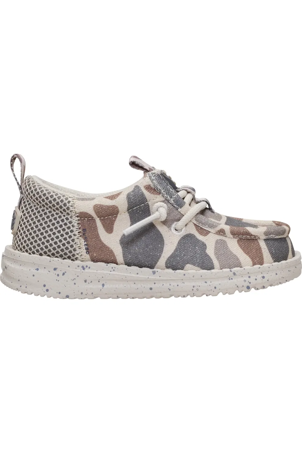 Детские слипоны на мягкой подошве Wally Funk Burlebo Hey Dude, Taupe/Camo — фото 3
