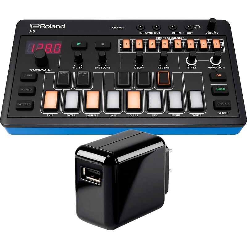 

Аккордовый синтезатор Roland Aira Compact J-6 POWER KIT J-6 Chord Synthesizer
