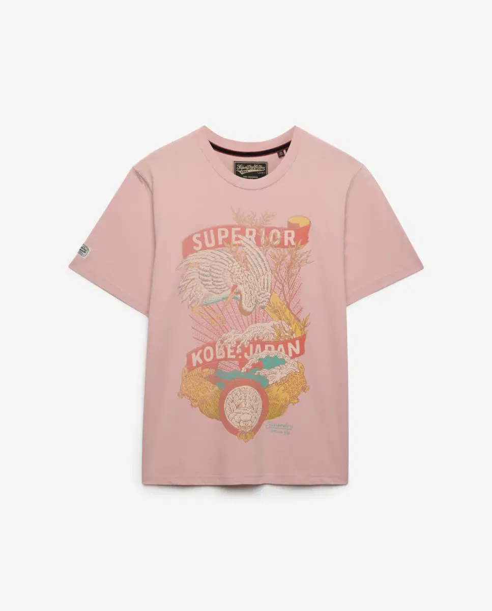 Мужская футболка с принтом Tokyo Relaxed Fit Superdry, Rosa — фото 4