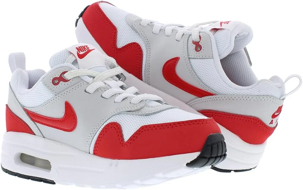 Детские кроссовки для мальчиков Air Max 1 Nike, White/Grey/Red-White — фото 4