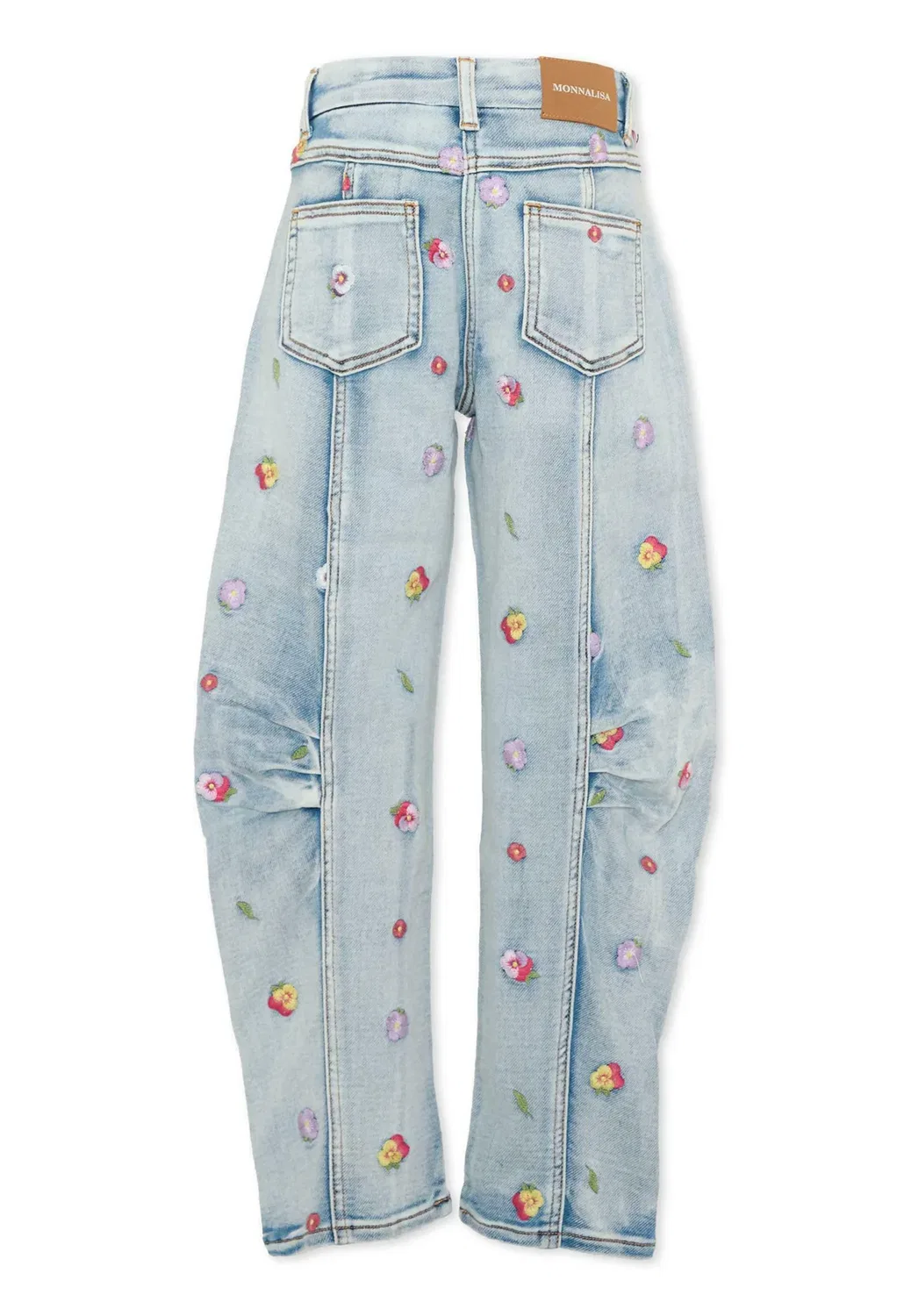 Джинсы - джинсы свободного кроя Monnalisa, Denim — фото 2