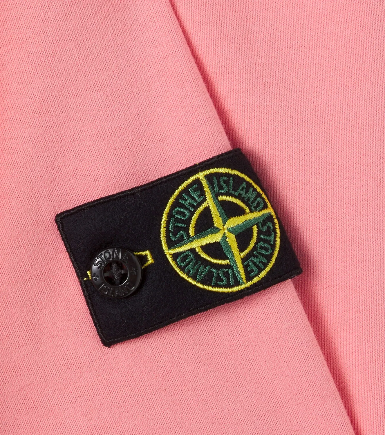 Свитшот хлопковый с круглым вырезом Compass Stone Island Junior, розовый — фото 3