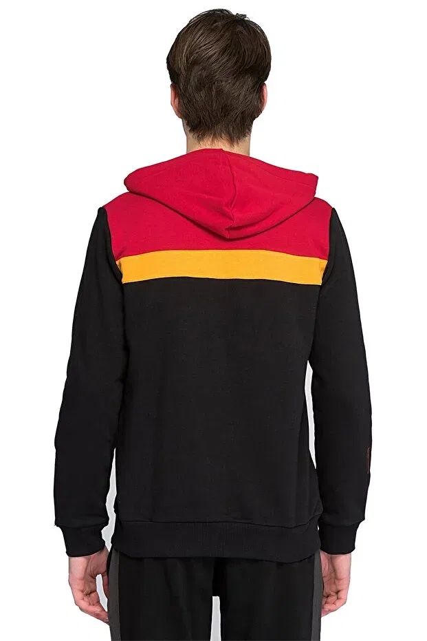 Детское худи для девочек с принтом Galatasaray, Sweat Black-Red — фото 2
