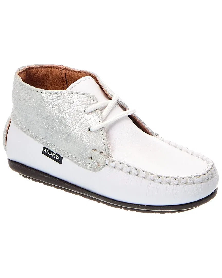 Детские кожаные лоферы Atlanta Mocassin, White