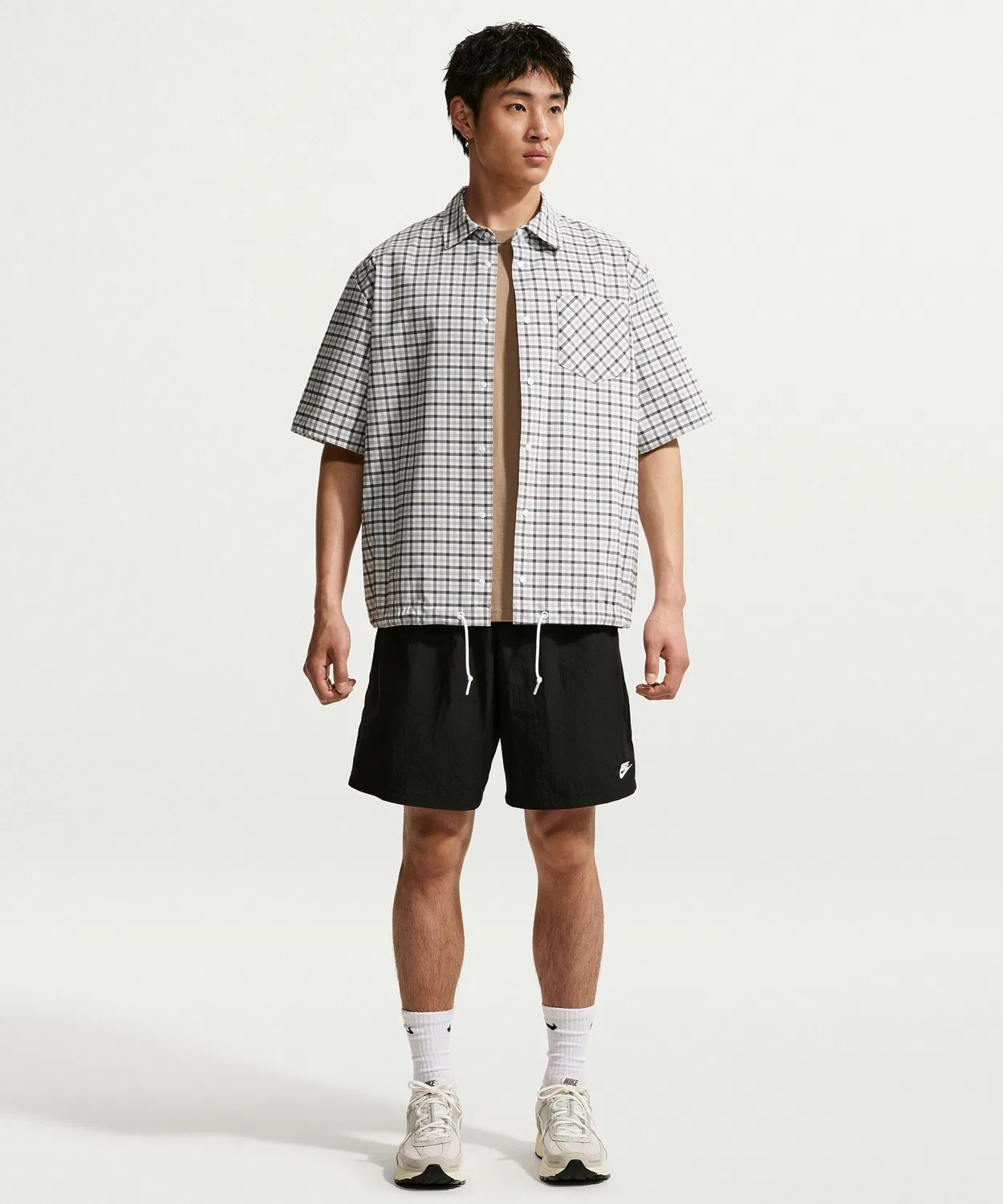 Мужские шорты спортивные с логотипом Club Sport Short NIKE, Black — фото 3