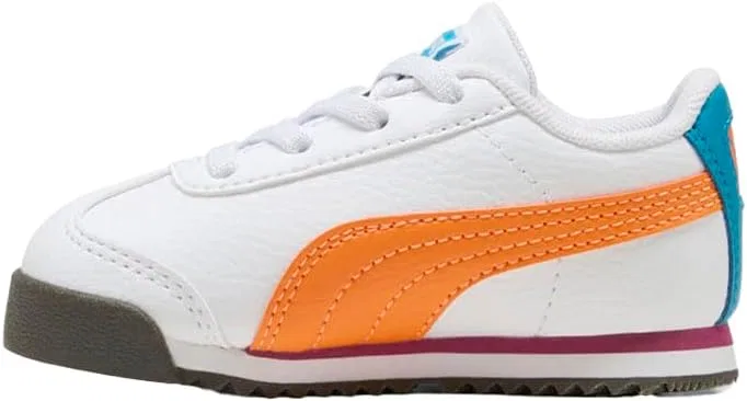 Детские кроссовки для мальчиков с шнуровкой Roma 24 PUMA, White — фото 3