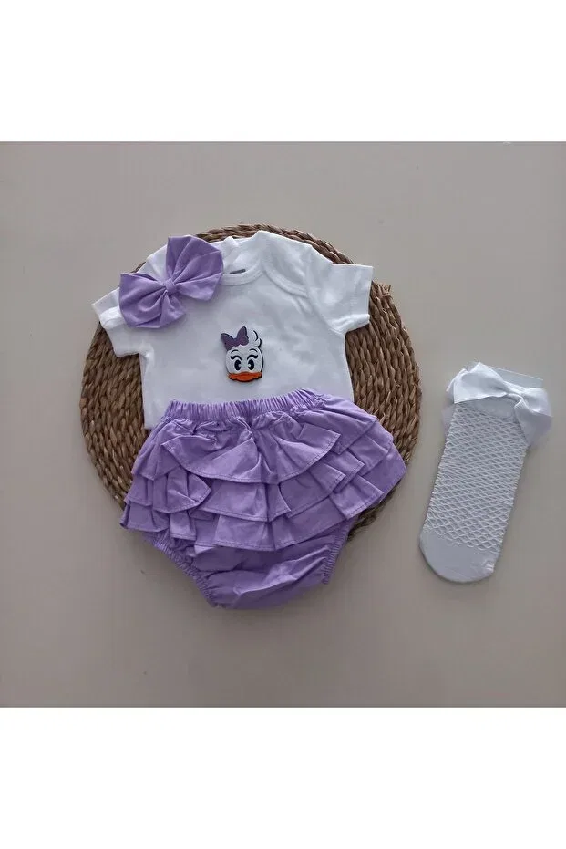 Детский комплект для девочек с рюшами Mars Baby, Lila