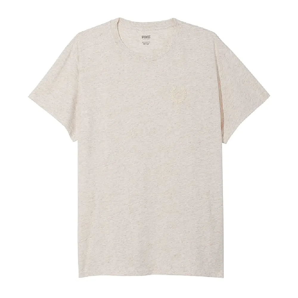 

Футболка Victoria's Secret Pink Oversized Short-sleeve Campus, бежевый