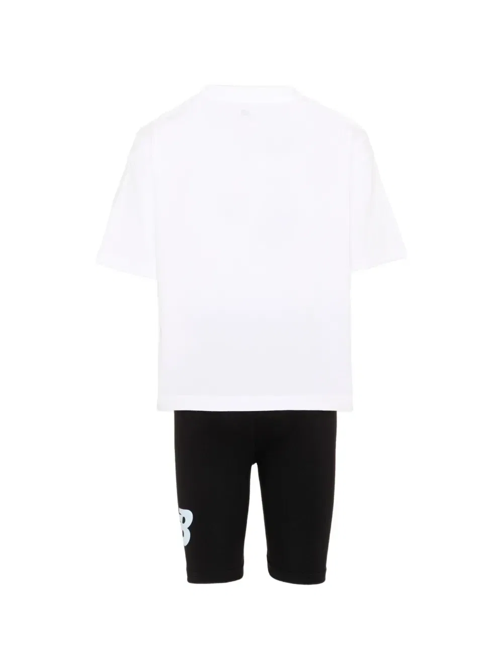 Хлопковый спортивный костюм с логотипом New Balance Kids, белый — фото 2