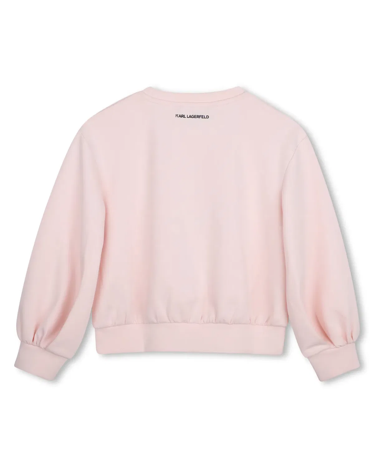 Детское худи для девочек с принтом Karl Lagerfeld Kids, Multicolor — фото 3