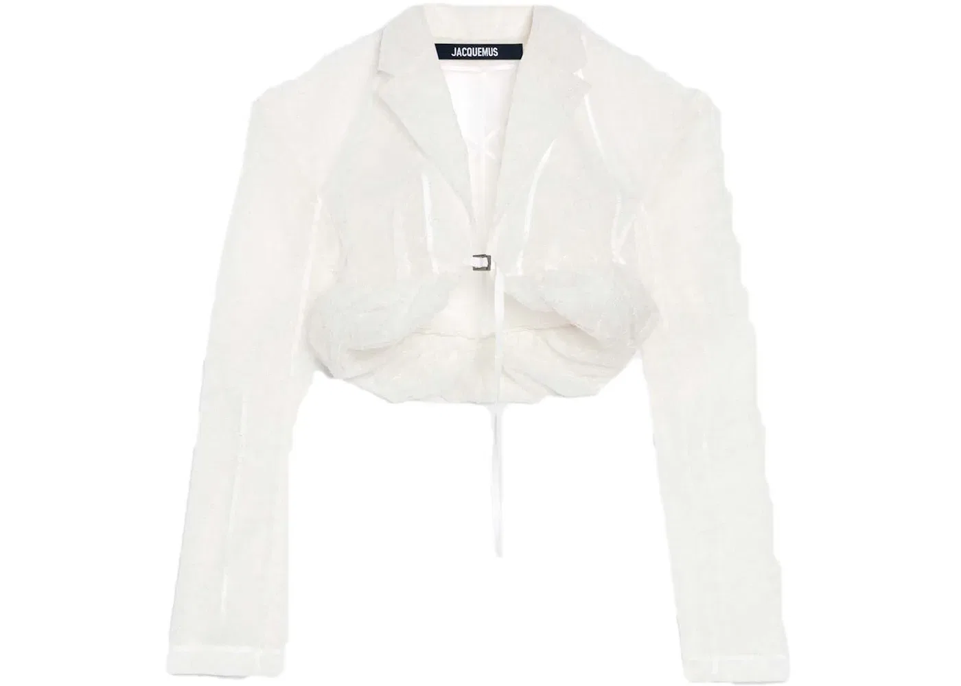 Женская рубашка с кружевной отделкой La Veste Dentelle Jacquemus, белый