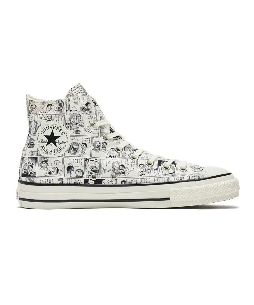 Унисекс высокие кеды с принтом Doraemon CONVERSE ALL STAR AGED CP HI белые — фото 4