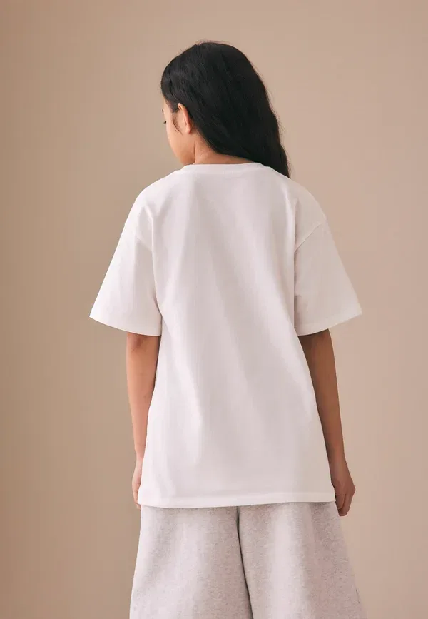 Футболка с принтом, свободного кроя, Print t-shirt Next, белый — фото 2