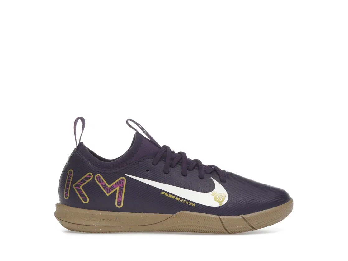 Детские кроссовки для мальчиков с принтом Nike Zoom Mercurial Vapor 16 Academy IC, Grand Purple Pale Ivory