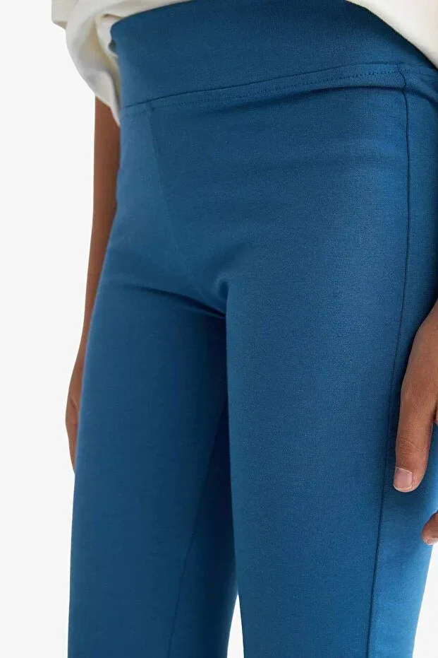 Детские брюки для девочек широкие без карманов Flare fit ribbed camisole trousers girls e8301a825au Defacto, Blue-Be376 — фото 4