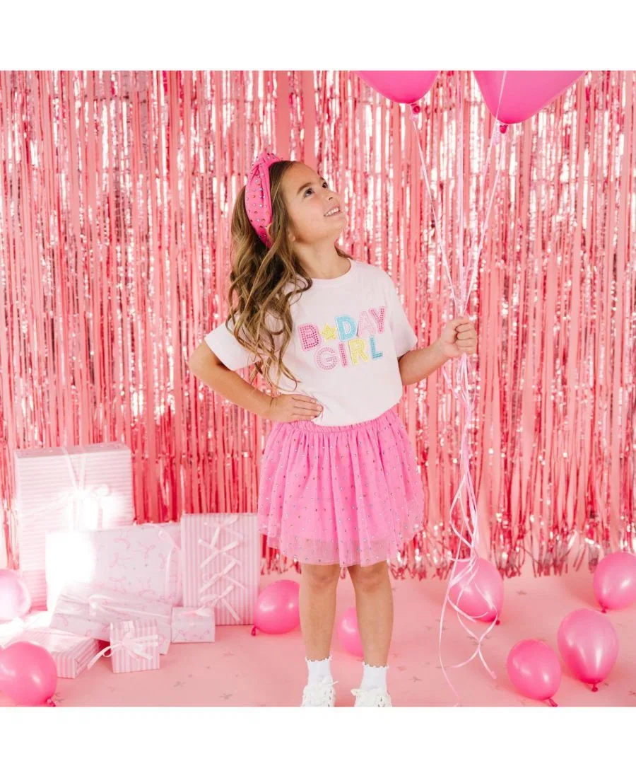 Юбка-пачка с блестками, модель Raspberry Rhinestone Tutu Sweet Wink, Raspberry — фото 4