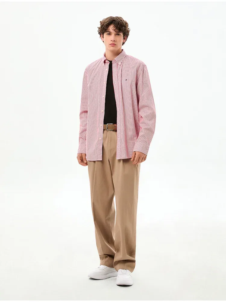 Рубашка классическая Regular Fit, Core Flex Pop TOMMY HILFIGER, Red — фото 2