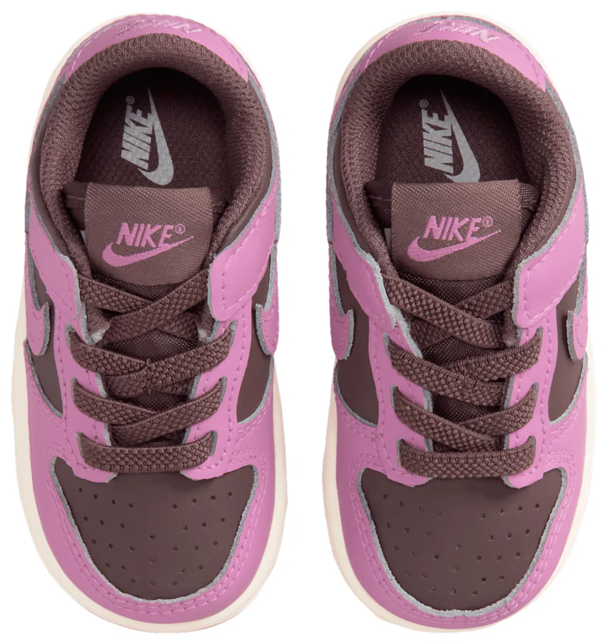 Кроссовки для девочек Dunk Low Nike, цвет Tattoo/Light Magenta/Pale Ivory — фото 4