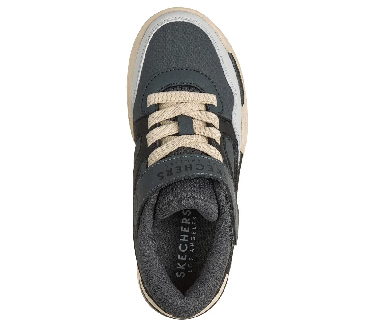 Детские кроссовки Court Tech Skechers, черный/угольный — фото 2