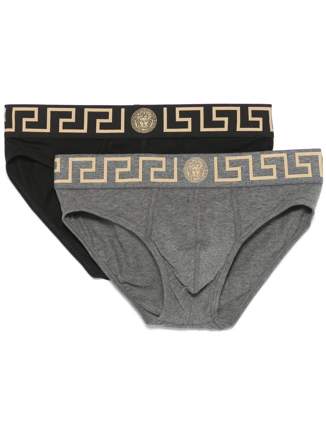 Трусы Greca Border Versace (упаковка из двух), черный