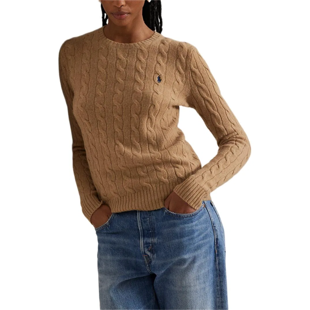 Женский свитер Camel Mixed Color Polo Ralph Lauren — фото 4