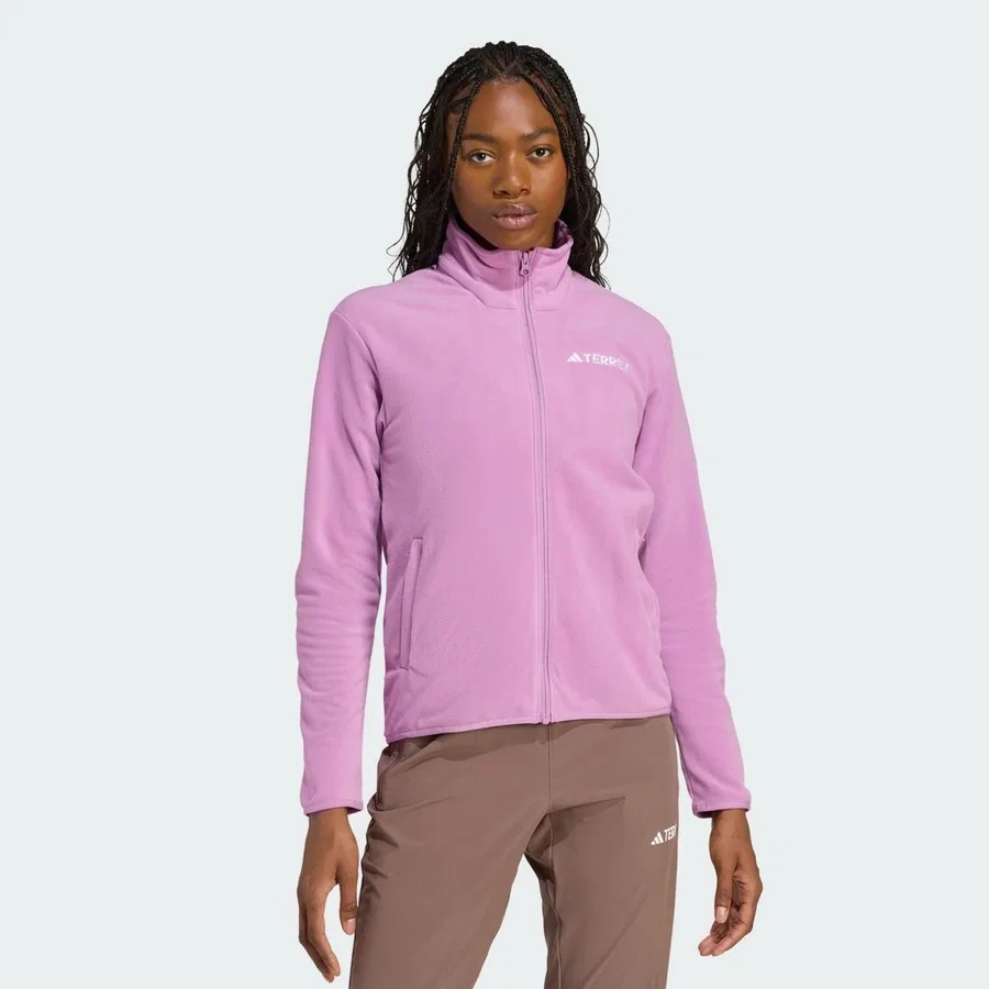 Флисовая куртка-футер с полной застежкой-молнией TERREX JM3113 Multi Essentials adidas, Фиолетовый