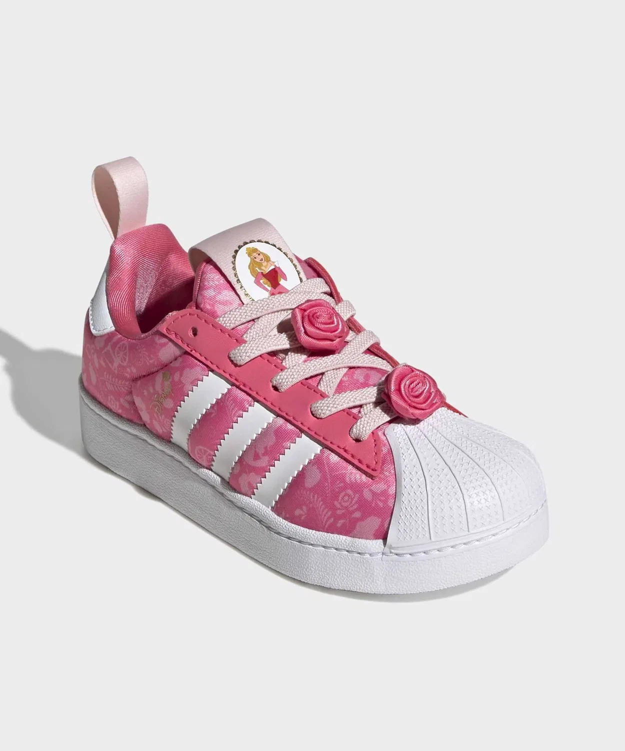 Детские кроссовки с принтом Disney Princess SUPERSTAR QUICKON Adidas, Pink — фото 4