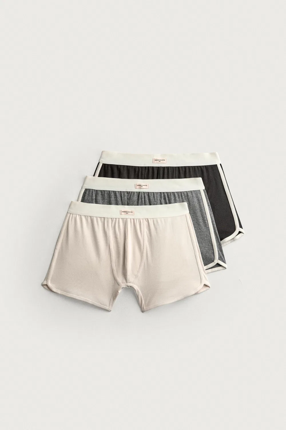 Набор из 3 боксерских трусов с контрастной ребристой отделкой. ZARA, various