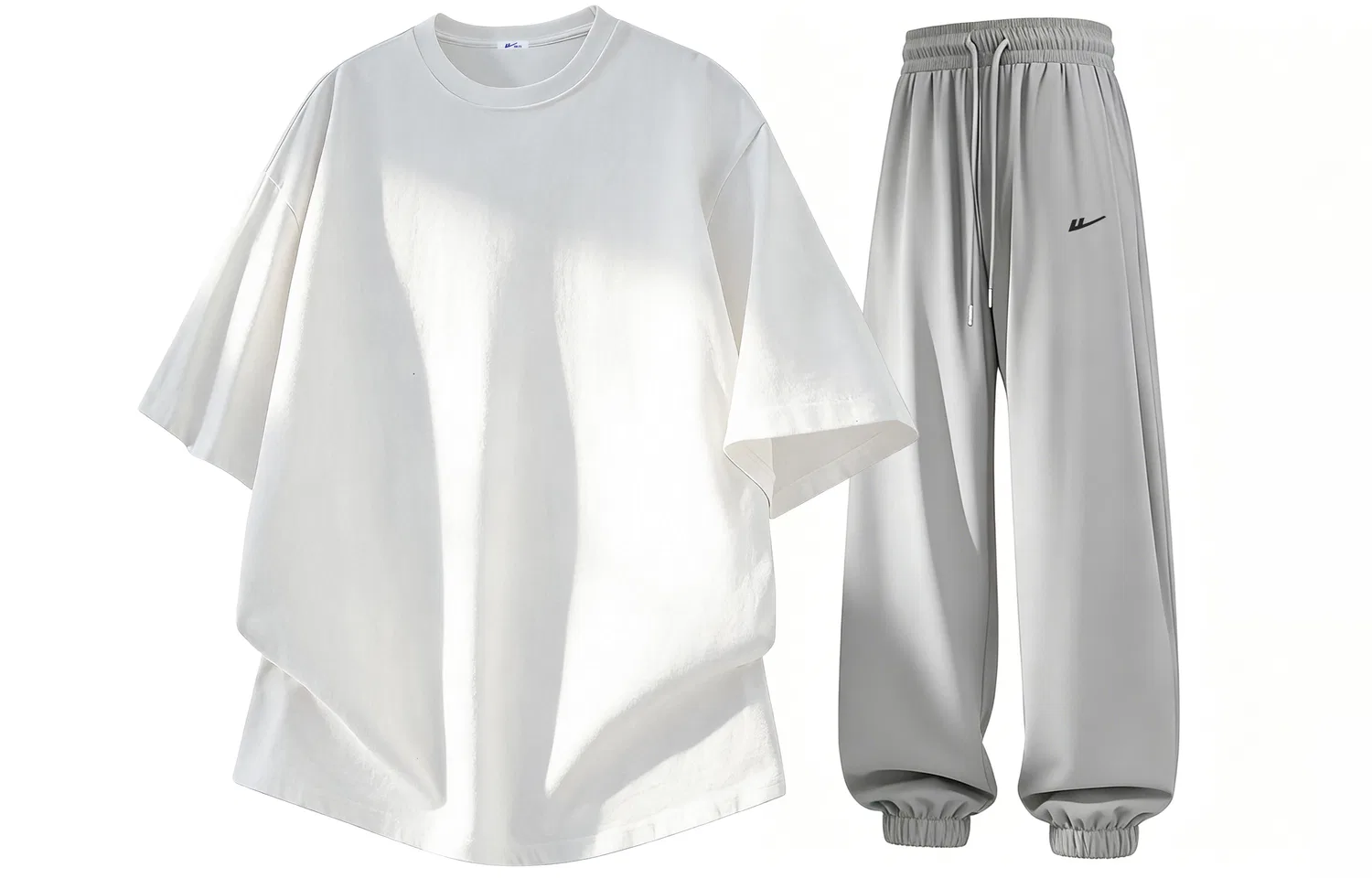 Детский спортивный комплект без рукавов White Light Gray WARRIOR